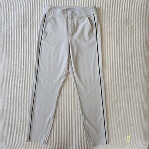 Athleta Woman 4 Stellar Novelty Trouser Pants Stretch Pockets Zip Ankle Travel